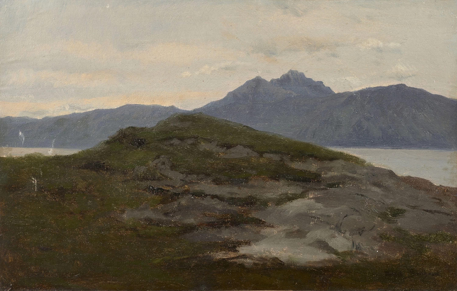 Paesaggio montuoso, probabilmente Auvergne